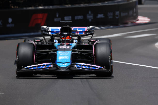 MONTE-CARLO, MONACO - 2024/05/25: Esteban Ocon of Alpine F1 on track during final practice for the F1 Grand Prix of Monaco