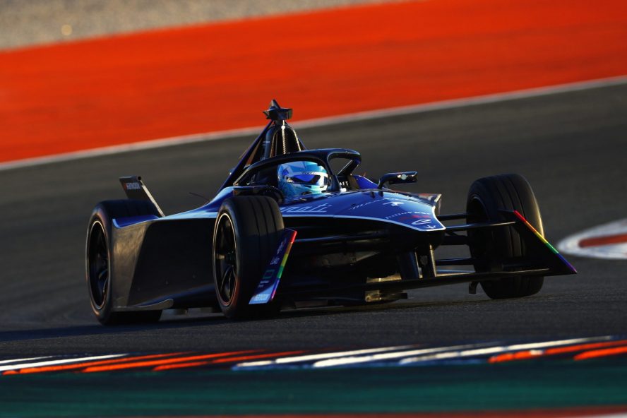 Maximilian Günther driving the Maserati Gen 3 car at Valencia.