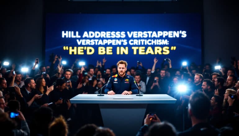 in a recent statement, hill responds to verstappen's sharp criticism, suggesting that if the roles were reversed, verstappen would be overwhelmed with emotions. explore the dynamics between these two racing champions and the implications of their rivalry in the world of formula 1.