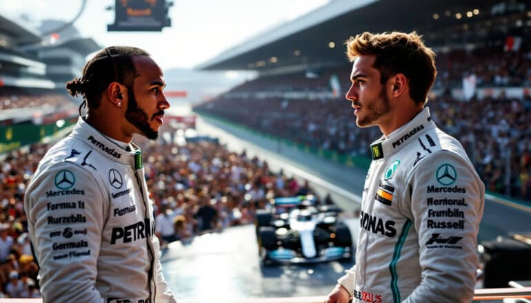 herbert claims that russell received preferential treatment from mercedes compared to hamilton, sparking debate over team dynamics and driver favoritism in formula 1.
