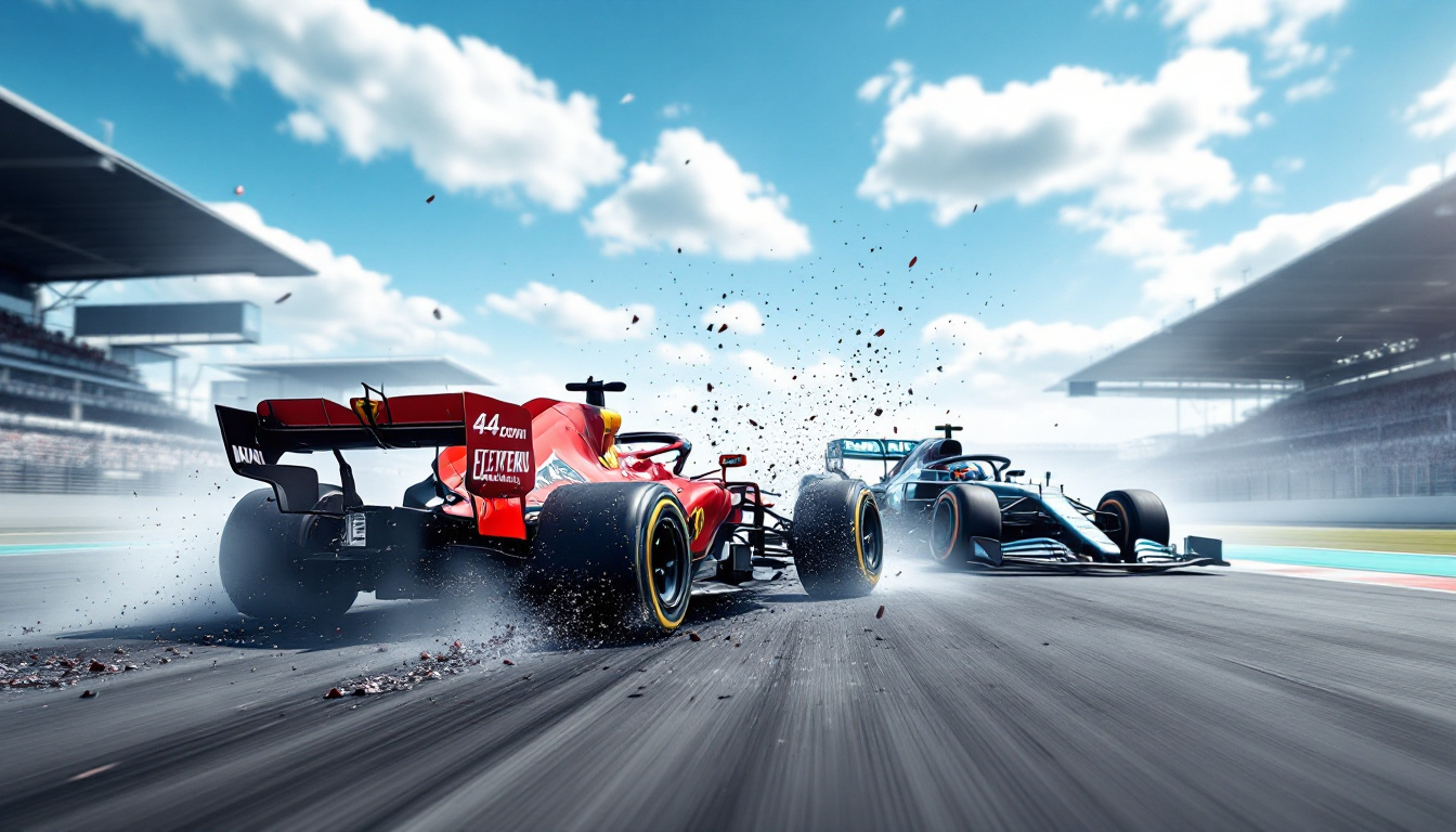 in a dramatic turn of events, the anticipated collision between leclerc and hamilton results in a seemingly harmless bump that escalates into a shocking disqualification. discover how this incident unfolded and its impact on the championship race.