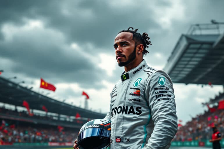 lewis hamilton's legendary f1 record faces a dramatic setback as he is disqualified from the chinese grand prix, sparking debates and speculations among fans and analysts alike.