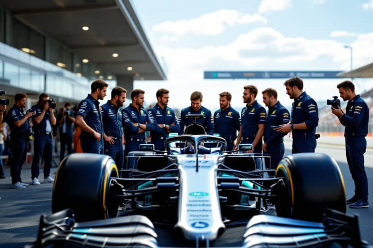 mercedes is pursuing the opportunity to review antonelli's penalty imposed during the australian grand prix, aiming to challenge the decision and seek a fair evaluation of the incident.