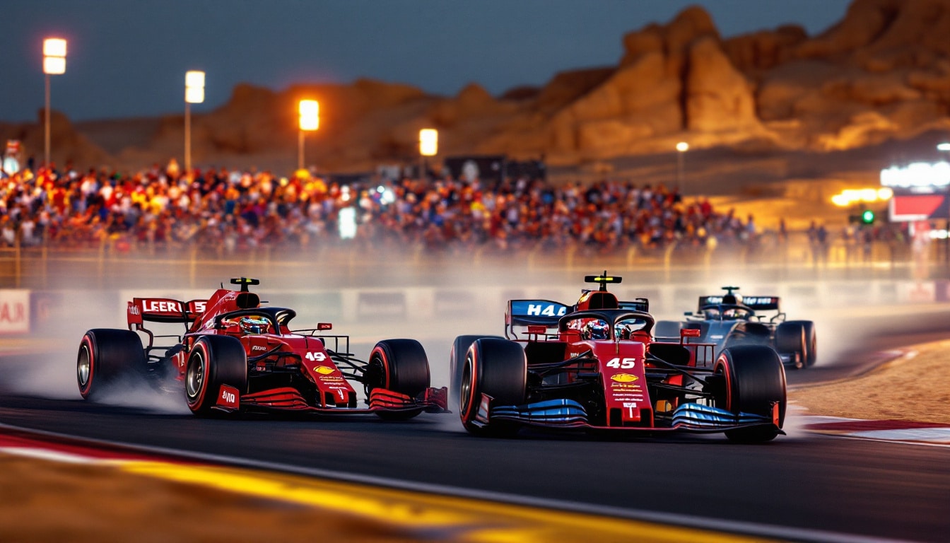 join us as ferrari makes a bold statement in bahrain, with charles leclerc setting his sights on victory while lewis hamilton faces mounting pressure. discover the thrilling dynamics of this high-stakes race and what it means for both drivers in the f1 season.