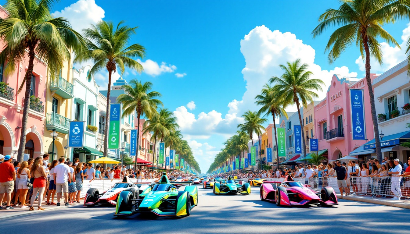 join us at the miami eprix as formula e unveils its latest initiatives focused on sustainability and inclusivity, showcasing cutting-edge electric racing and a commitment to a greener future.