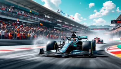 watch as lewis hamilton, the legendary driver for mercedes, showcases his incredible skills on the track, navigating through a thrilling race where he lapped his competitors in a display of speed and precision. discover the highlights and key moments of this unforgettable performance.