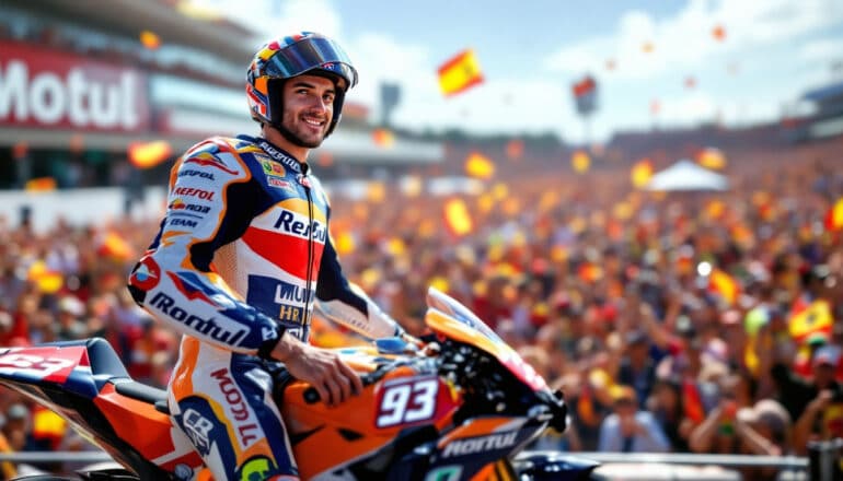 marc marquez secures a thrilling sprint victory at the motogp spanish grand prix, showcasing his incredible skill and determination, while fabio quartararo faces a challenging crash that impacts his race. discover the highlights and key moments from this exciting event!