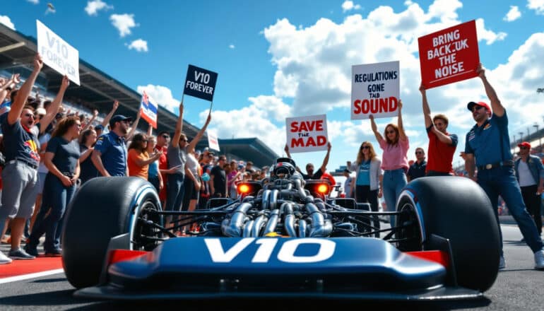 explore the growing v10 controversy in formula 1 as fans express their frustrations over the 2026 regulations. delve into the arguments, opinions, and the potential impact on the future of the sport.