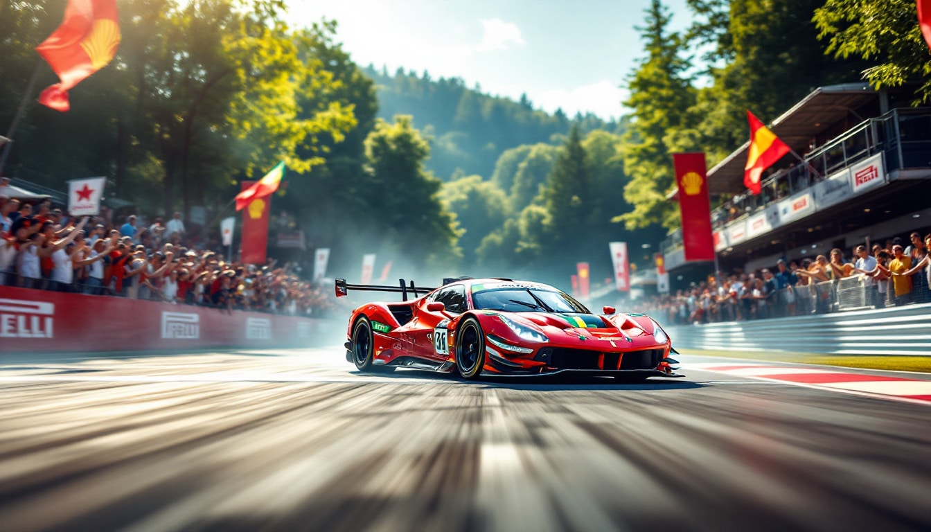 join the excitement as ferrari secures a stunning victory in a nail-biting flag-to-flag showdown at the iconic spa 6 hours. witness the intense competition and strategic maneuvers that led to this exhilarating win.