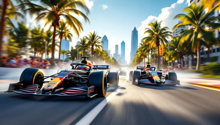 in an exhilarating miami race, lando norris reveals his thoughts on max verstappen's performance, humorously reflecting on expectations of parenthood slowing him down. discover how these two drivers push each other to new heights in the fast-paced world of formula 1.