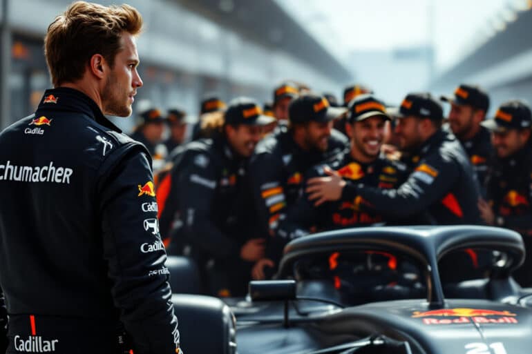 mick schumacher faces unexpected competition as a new contender rises for the coveted cadillac f1 seat. explore the latest developments in the formula 1 driver lineup and the implications for schumacher's career.