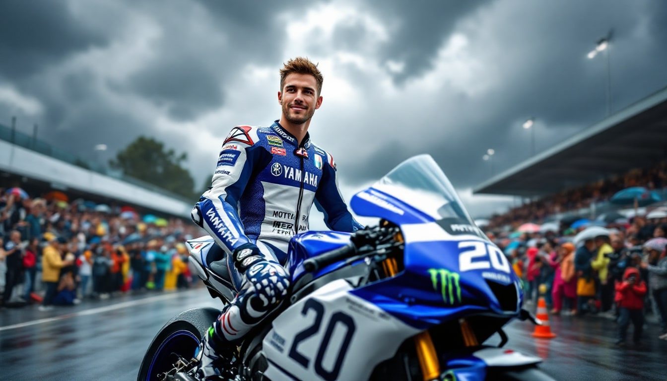 fabio quartararo secures pole position as he gears up for an exciting french grand prix, with rain looming on the horizon that could turn the race into a thrilling challenge. will his talent and strategy lead him to victory on home soil?