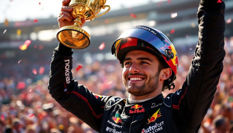 discover how max verstappen achieved his first f1 victory at the autosport 75, detailing the thrilling moments, strategic decisions, and intense competition that led to this monumental triumph in racing history.