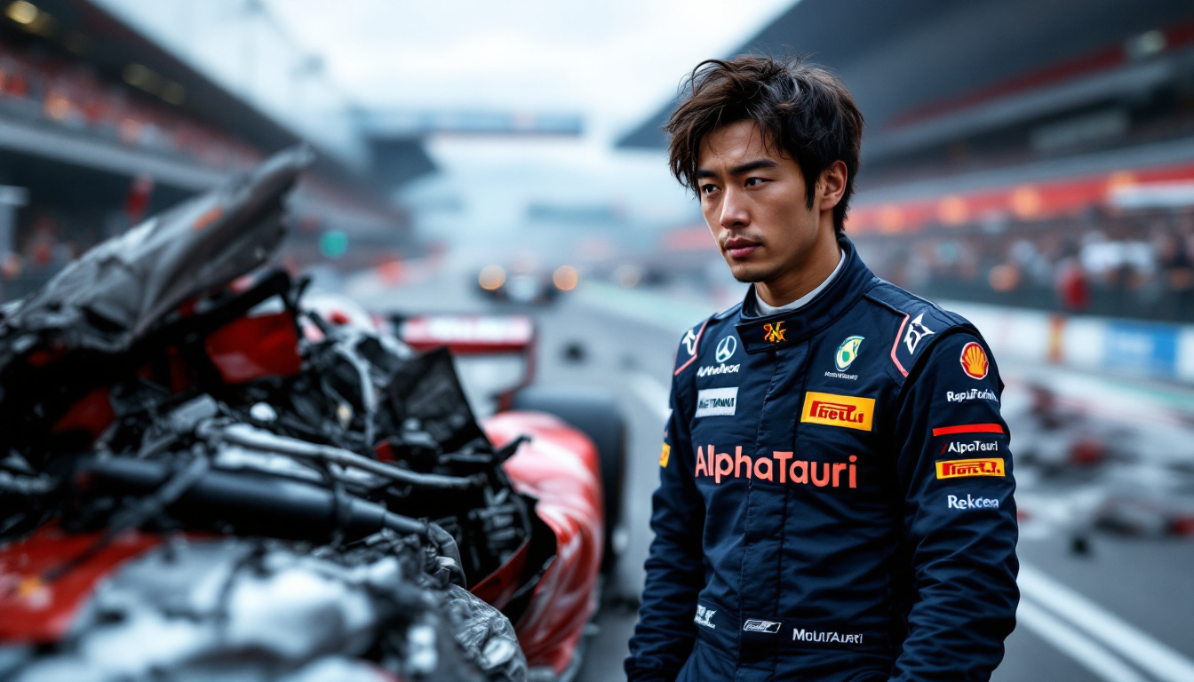 Tsunoda takes responsibility for his ‘unnecessary and foolish’ crash during Imola qualifying