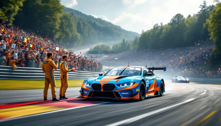discover the thrilling bmw lineup as they unveil their star drivers, valentino rossi and kevin magnussen, for the iconic spa 24 hours race. join us for an exhilarating event filled with speed and passion!
