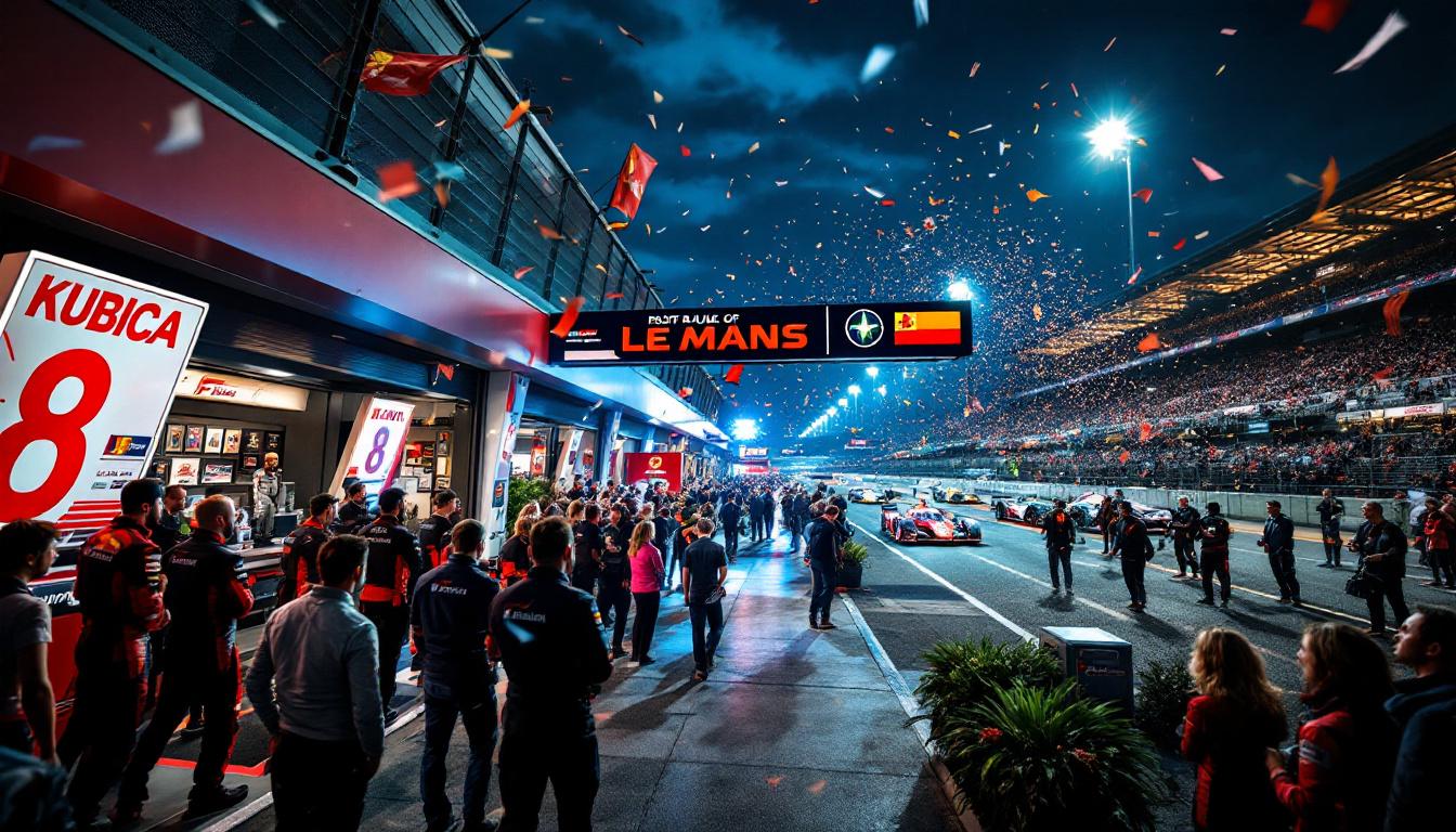 F1 paddock honors kubica’s triumph at the Le Mans 24 Hours