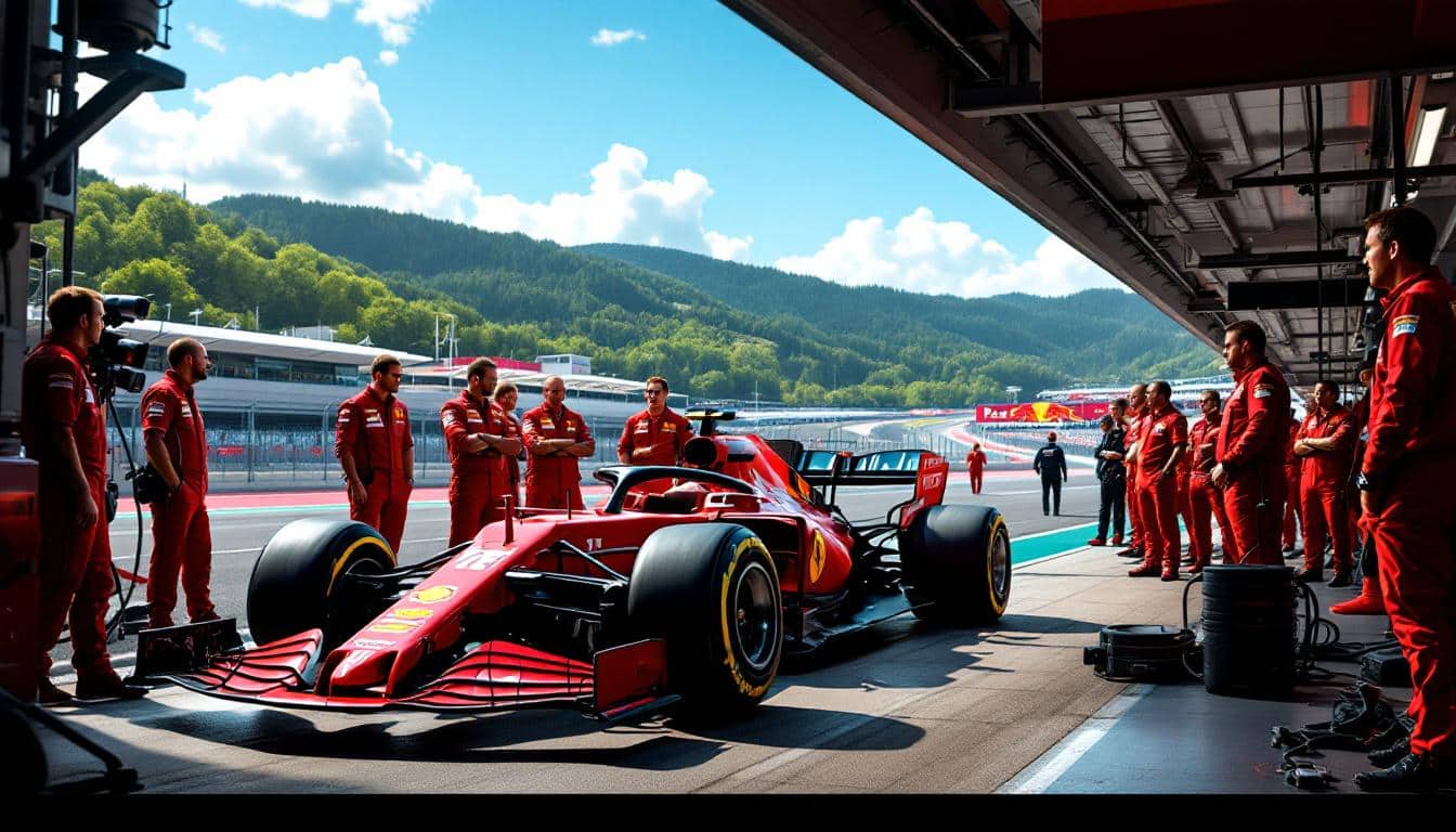 ferrari makes strategic leadership changes as it gears up for the austrian grand prix, aiming to enhance performance and competitiveness on the formula 1 circuit.