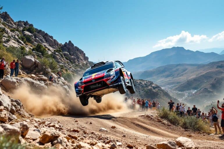 unexpectedly taking the lead, ogier capitalizes on neuville's crash at wrc rally sardinia, showcasing his skill and resilience on the challenging terrain. discover how this twist of fate reshapes the competition.
