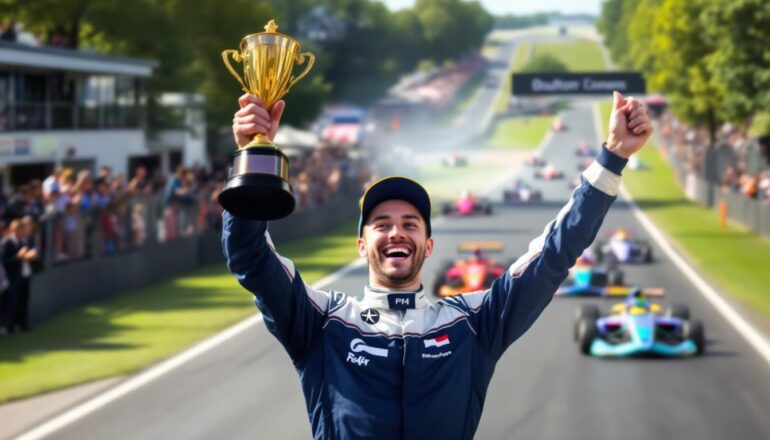 join us as we dive into osborne's thrilling weekend at oulton park, where excitement reached new heights and bearman celebrated his first british f4 victory. discover the highlights and unforgettable moments from this action-packed race event.