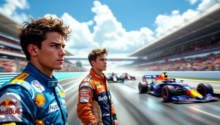 join oscar piastri as he harnesses his rivalry with lando norris to take on reigning champion max verstappen. discover the dynamics of their competition and the thrilling battles that unfold on the track in this exciting new chapter of formula 1.