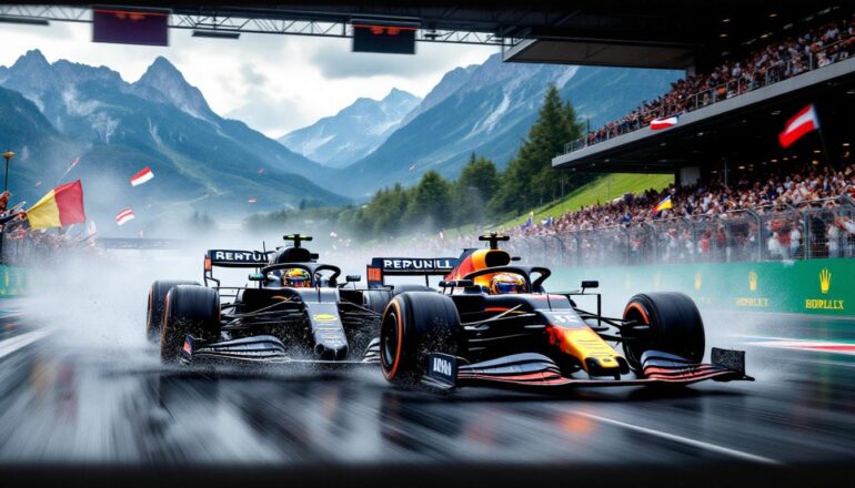 in a thrilling first practice session at the austrian grand prix, george russell outpaces max verstappen, showcasing impressive skill amidst the chaos on the track. discover the key moments and highlights from this exhilarating opening round of practice.