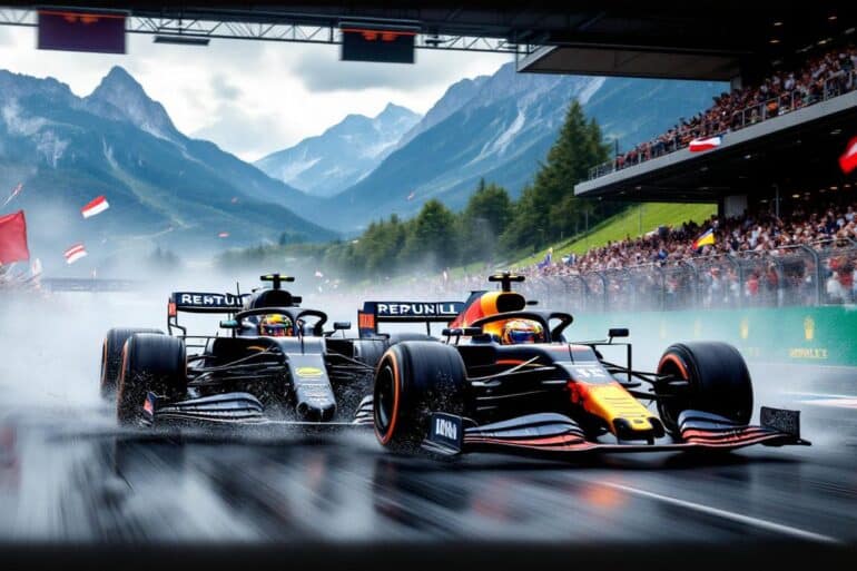 in a thrilling first practice session at the austrian grand prix, george russell outpaces max verstappen, showcasing impressive skill amidst the chaos on the track. discover the key moments and highlights from this exhilarating opening round of practice.