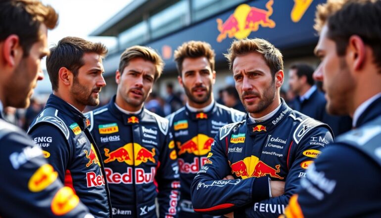 f1 drivers share their reactions and insights on the unexpected exit of christian horner from red bull racing, discussing the impact on the team's future and the dynamics within the sport.