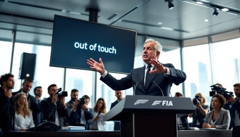 the fia president responds firmly to recent comments from a rival, labeling them as 'out of touch' following controversial remarks described as 'terror.' explore the unfolding tensions and implications within the motorsport community.