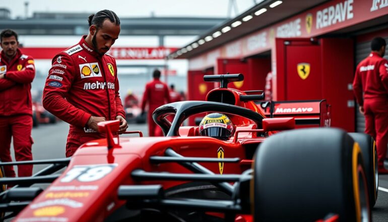 lewis hamilton emphasizes the need for prudence regarding ferrari's recent f1 upgrade, highlighting the lack of apparent changes and the importance of strategic development in the competitive racing landscape.