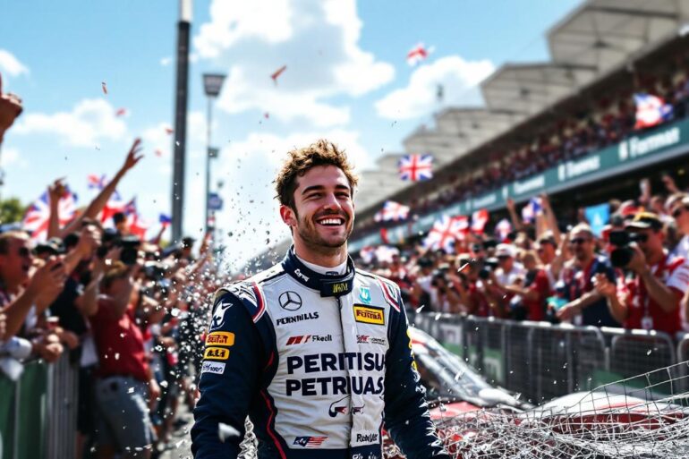 lando norris' joyous british grand prix celebrations take an unexpected turn as a fence mishap interrupts the festivities, highlighting the unpredictable nature of motorsport celebrations. discover the moments that made this event memorable.