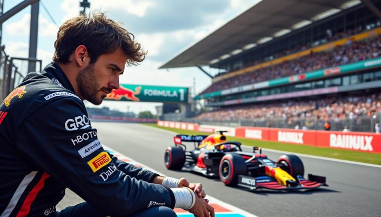 daniel ricciardo's hand injury prompts new uncertainties for his f1 future, while rising talent liam lawson captures attention with an impressive debut performance.