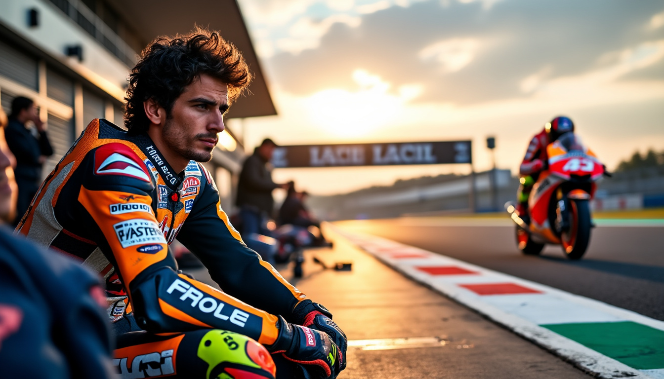 motogp star bagnaia expresses regret over a missed 2025 season opportunity as rival marc marquez accelerates his quest for the championship title. discover insights, emotions, and future ambitions in this revealing look at top-tier racing rivalry.