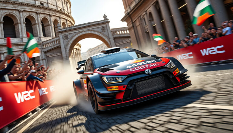 experience the thrill as wrc rally italy shifts from sardinia to rome in 2027, bringing world-class rally racing to the iconic streets of the italian capital for the first time.