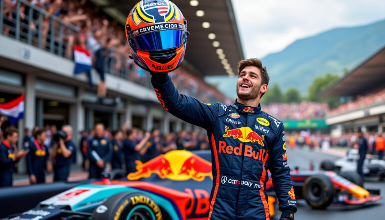 max verstappen makes history at monza by breaking lewis hamilton's record, delivering a stunning performance and playfully mocking mercedes in a thrilling formula 1 showdown.