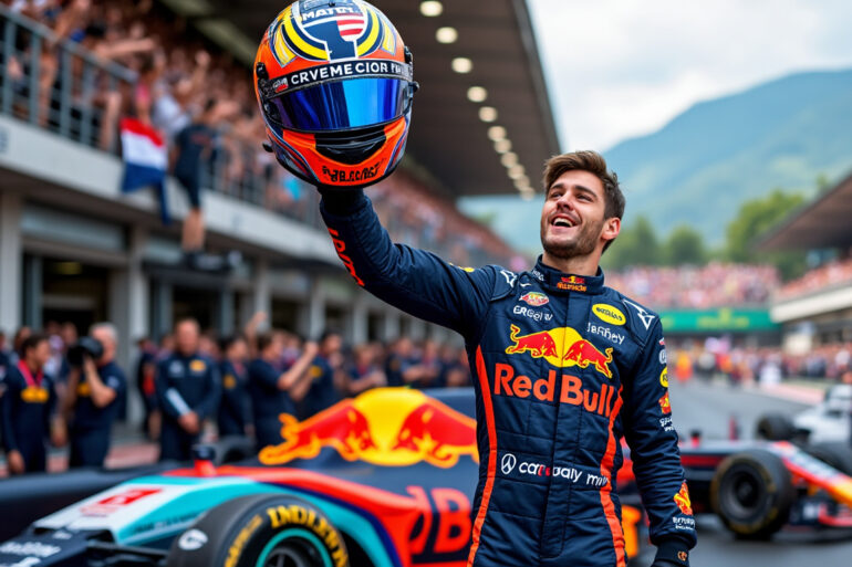 max verstappen makes history at monza by breaking lewis hamilton's record, delivering a stunning performance and playfully mocking mercedes in a thrilling formula 1 showdown.