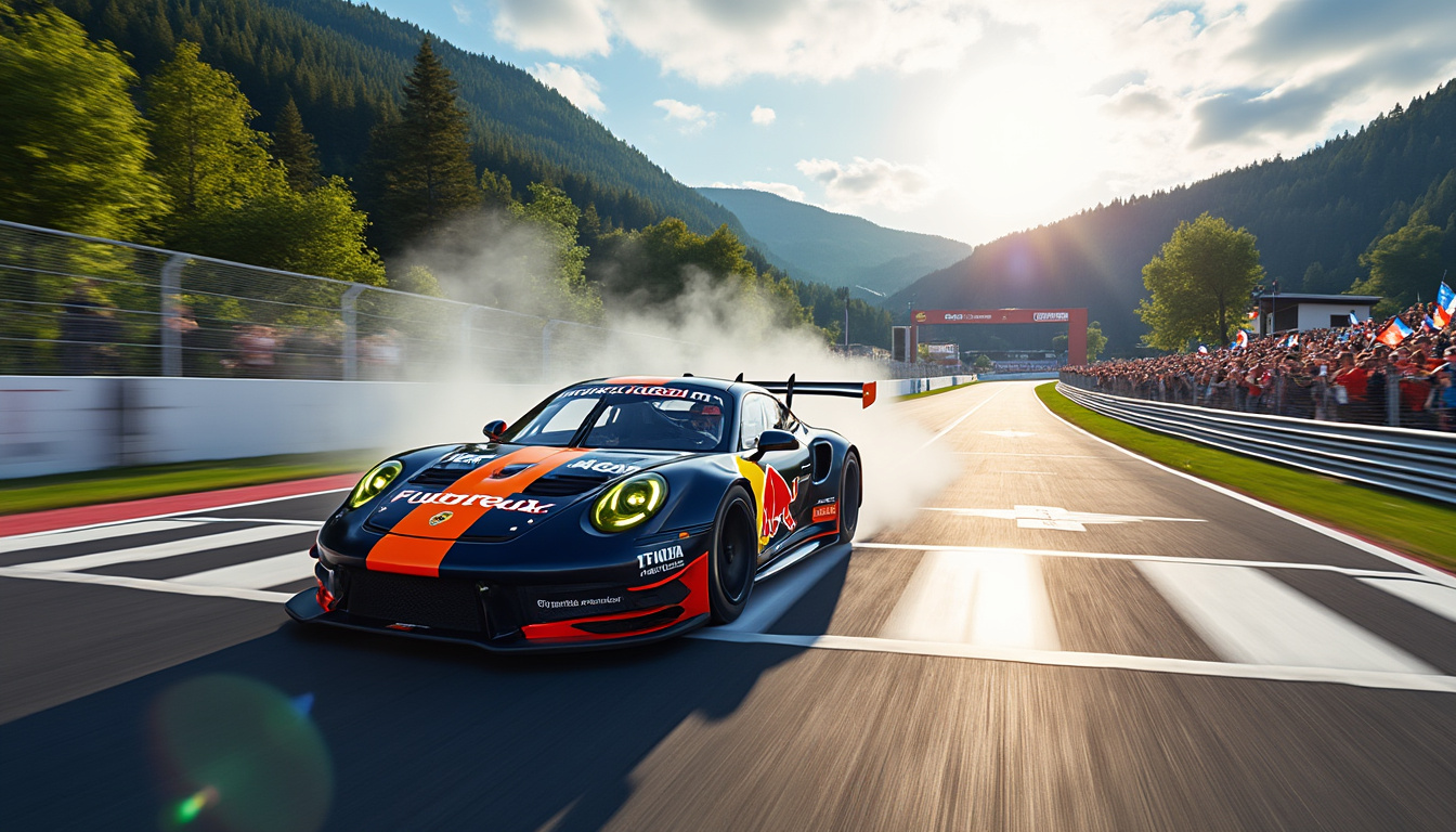 max verstappen secured victory in his debut nls gt3 race at the legendary nordschleife, showcasing his skill and determination on one of motorsport’s most challenging circuits.