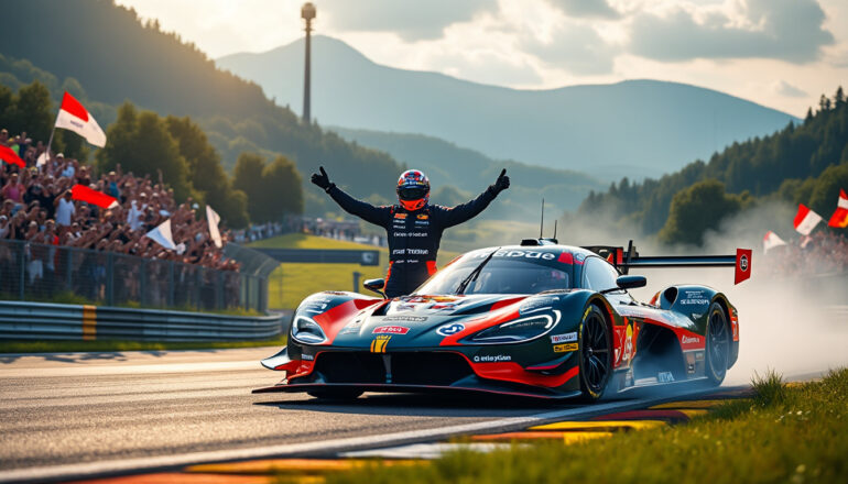 max verstappen shines in his nls gt3 debut, claiming victory at the legendary nordschleife. discover how the formula 1 champion mastered the challenging circuit and made a stunning impression in endurance racing.