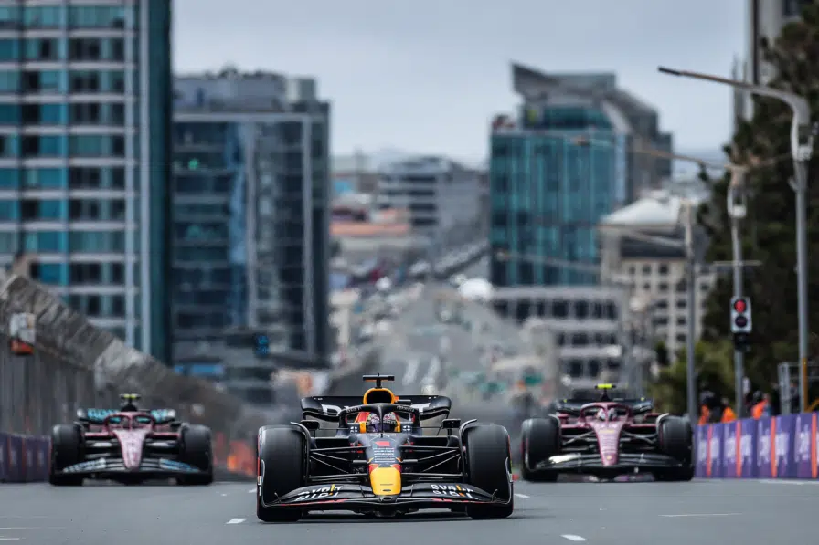 Verstappen under pressure with Sainz and Lawson lurking on the grid