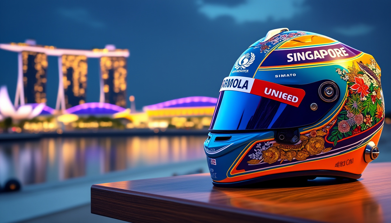 discover alex albon’s unique singapore gp helmet, specially designed for a unicef thailand charity auction. learn how this exclusive f1 helmet aims to raise funds and awareness for children in need.