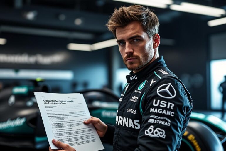discover how george russell's latest contract with mercedes includes a unique clause protecting him from direct rivalry with max verstappen, revealing new insights into f1 driver negotiations.