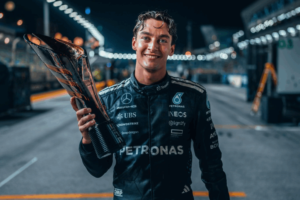 Russell secures a win in Singapore and McLaren a historic title