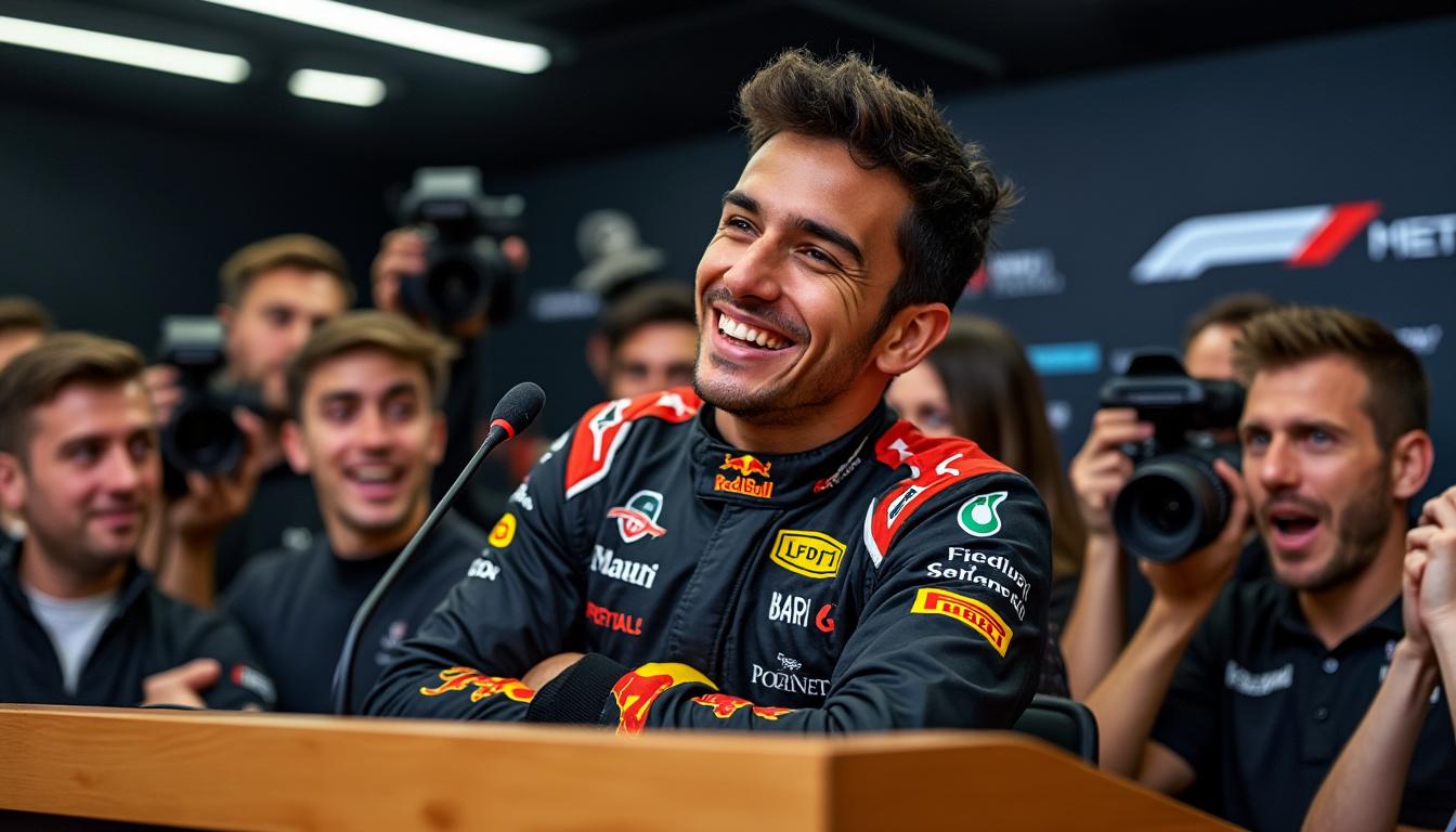 discover how f2 star isack hadjar skillfully sidestepped questions about his formula 1 future, delivering witty responses and keeping fans guessing about his next career move.