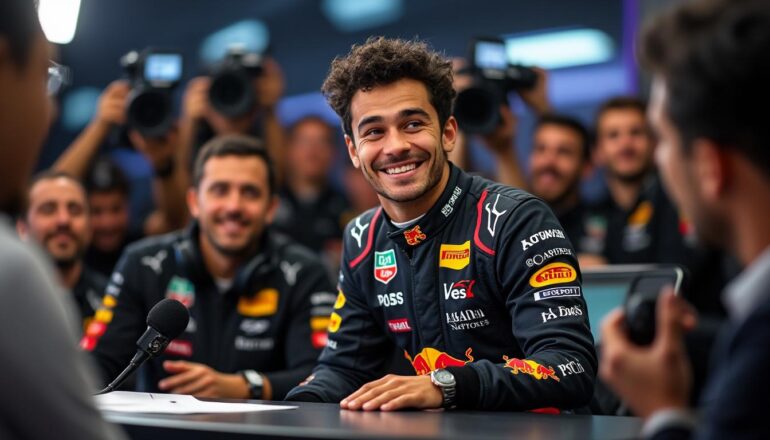 isack hadjar keeps fans guessing about his f1 ambitions as he cleverly sidesteps questions about his future plans, sparking excitement and speculation among motorsport enthusiasts.