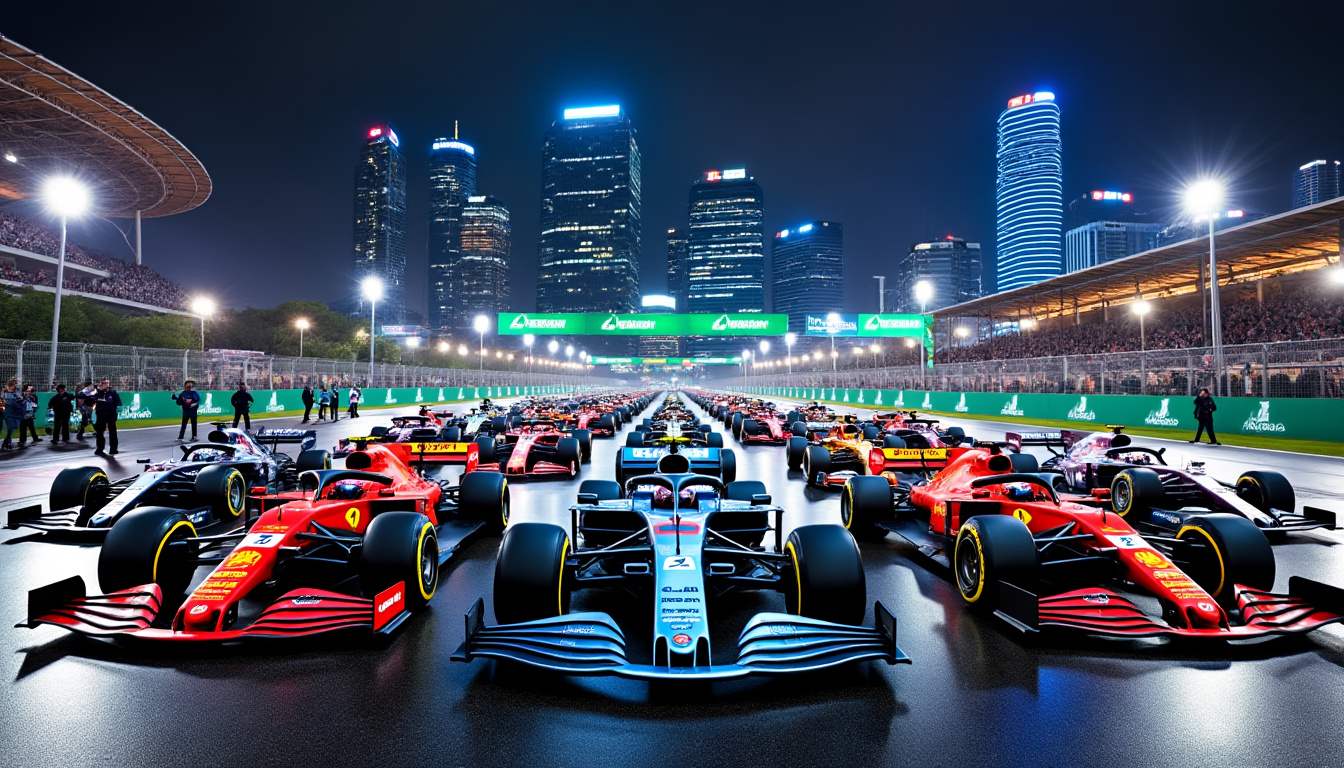 discover the updated starting lineup for the 2025 f1 singapore grand prix following the disqualification of two drivers. stay informed about the latest changes and how they impact the race.