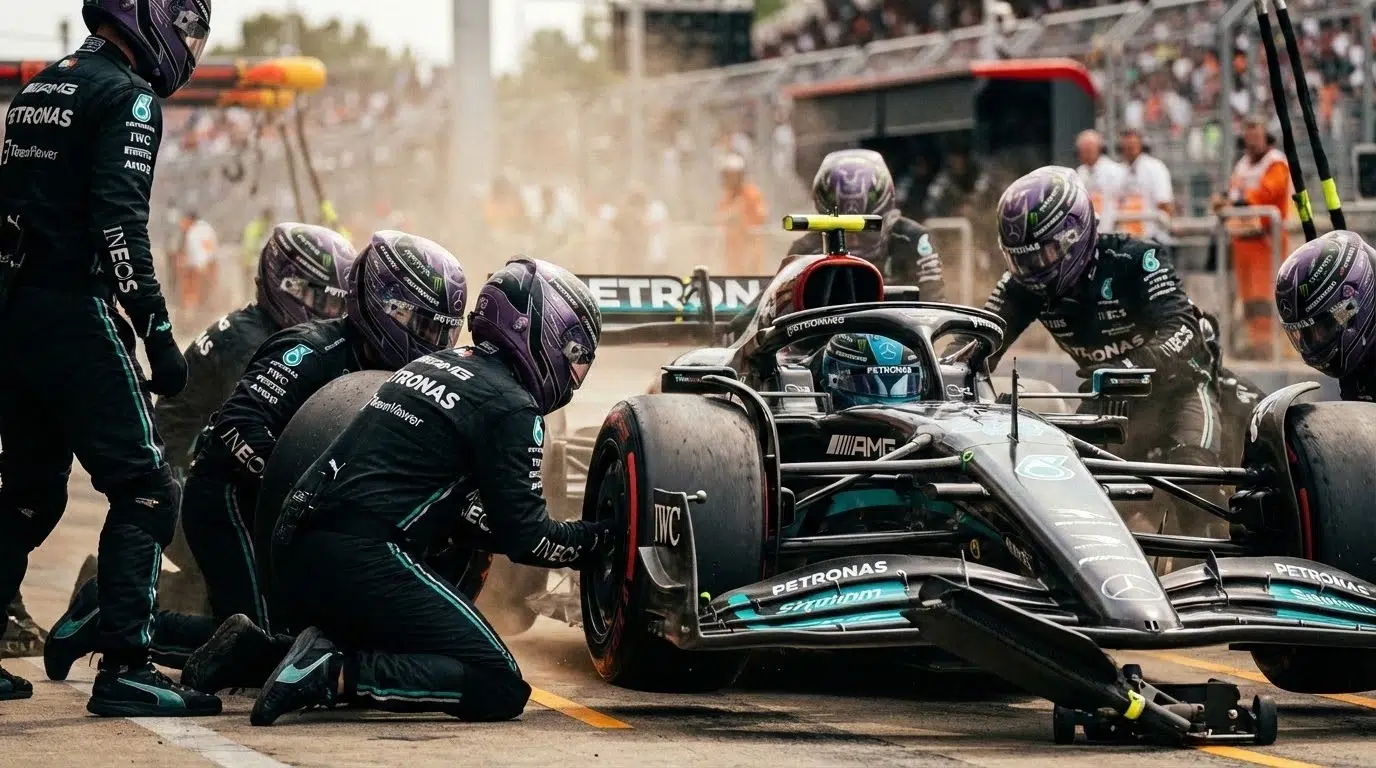 The fastest pit stops that were recorded in F1