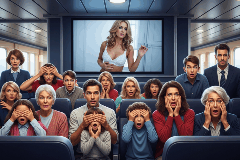 Scandal on the ferry: An adult film interrupted the F1 race