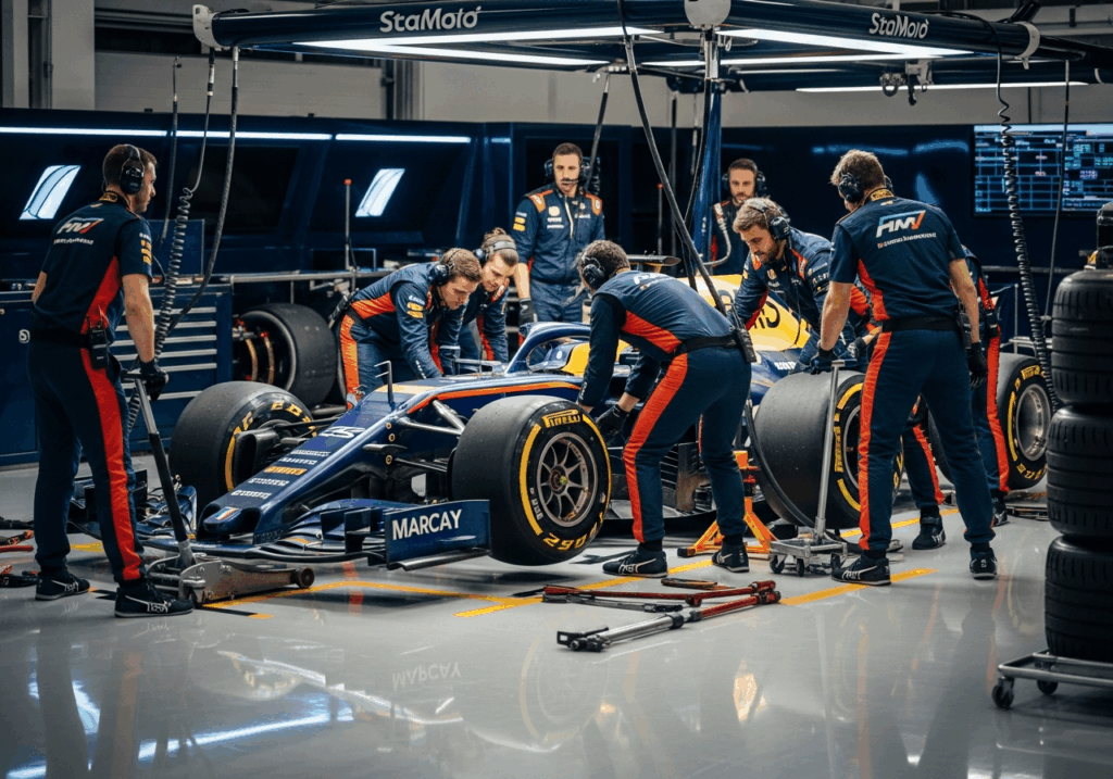 The fastest pit stops that were recorded in F1