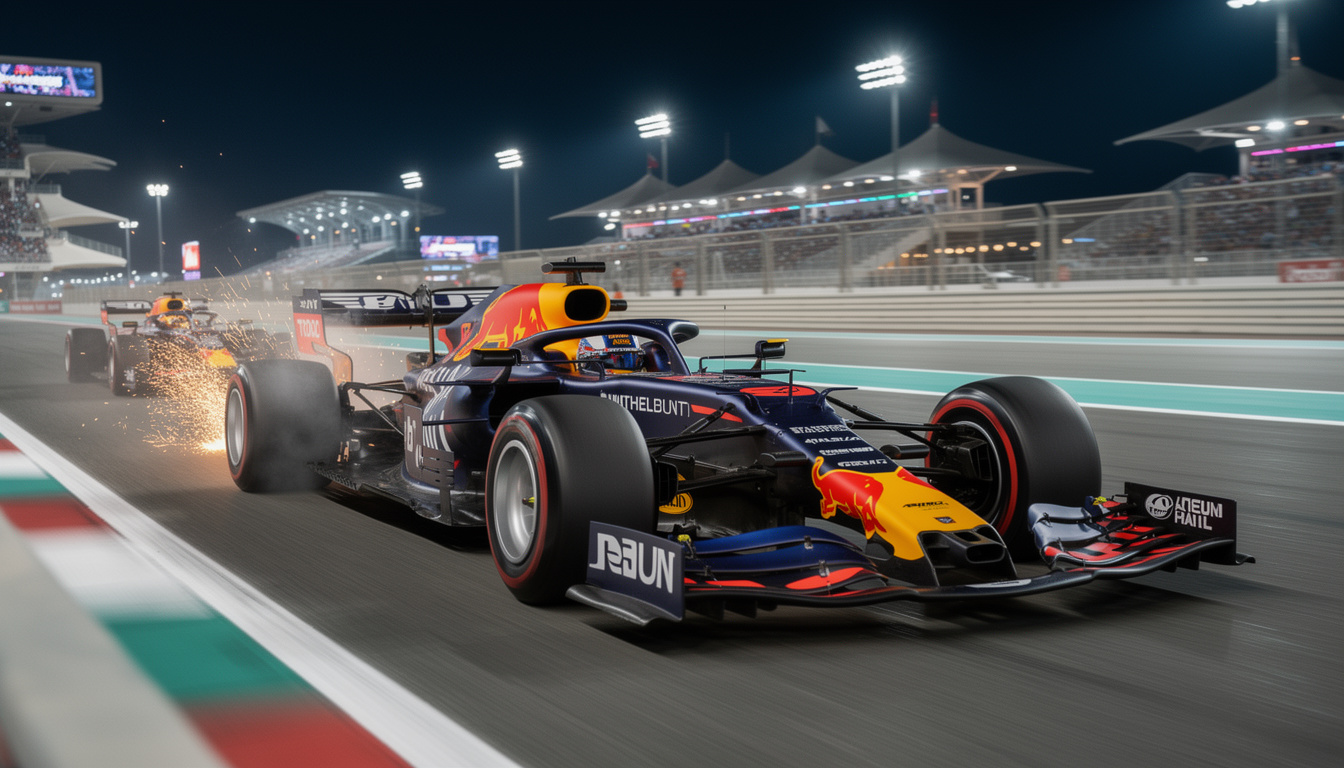 lando norris secures the f1 world championship title at abu dhabi grand prix, overcoming max verstappen's race win in a thrilling finale.