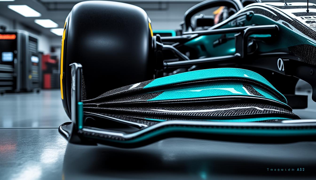 discover mercedes' groundbreaking front wing design revealed for the 2026 formula 1 season, showcasing cutting-edge innovation and enhanced aerodynamics.