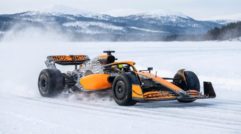 Mclaren unusual winter test